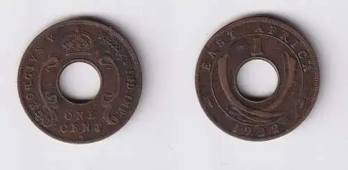 1 Cent Münze Britisch Ost Afrika British East-Africa 1922 ss (169796)