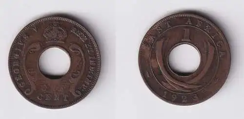 1 Cent Münze Britisch Ost Afrika British East-Africa 1923 ss (169751)