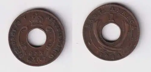 1 Cent Münze Britisch Ost Afrika British East-Africa 1924 ss (138652)