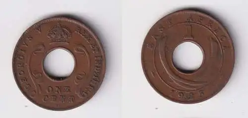 1 Cent Münze Britisch Ost Afrika British East-Africa 1925 ss (139453)