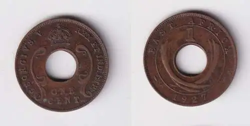 1 Cent Münze Britisch Ost Afrika British East-Africa 1927 ss (121141)