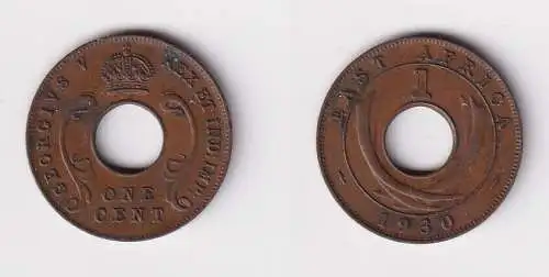 1 Cent Münze Britisch Ost Afrika British East-Africa 1930 ss+ (123882)