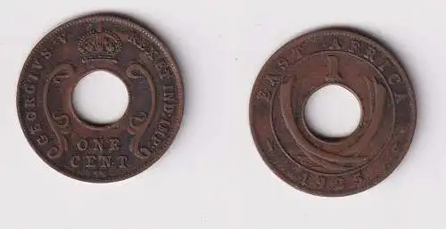 1 Cent Münze Britisch Ost Afrika British East-Africa 1925 ss (169757)