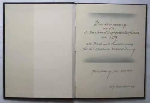 Fotobuch FDJ IX. Bezirksdelegiertenkonferenz Magdeburg 1969 (168272)