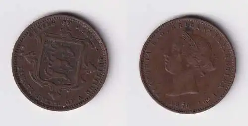 1/26 Schilling Kupfer Münze Großbritannien Jersey 1870 (169570)