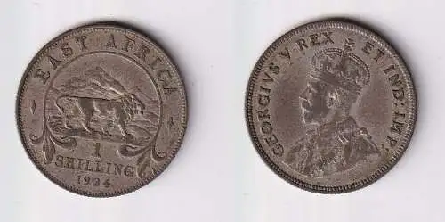 1 Schilling Münze Britisch Ost Afrika British East-Africa 1924 ss (169811)