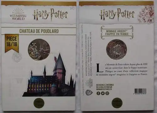 Frankreich 10 Euro 2021 Harry Potter Schloss Hogwarts 18/18 Silber (160928)