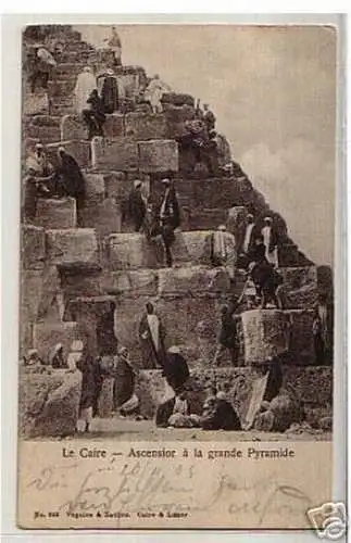 12682 Ak Kairo Ägypten große Pyramide 1905