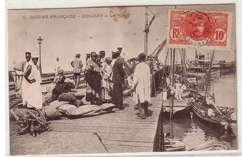 29819 Ak Guinee Francaise Conakry La Wharf 1907