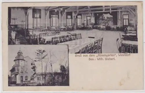 94519 Mehrbild Ak Gruß aus dem 'Rosengarten' Westdorf Aschersleben 1913