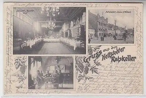 61905 Mehrbild Ak Gruß aus dem Hettstedter Ratskeller 1904