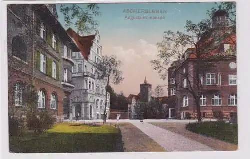 91470 Ak Aschersleben Augustapromenade 1919