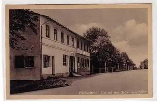 55167 Ak Wiederstedt Gasthof zum schwarzen Adler 1955