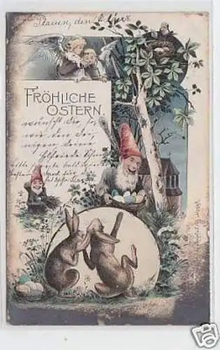 08774 Oster Ak Engel Zwerge Hasen 1901