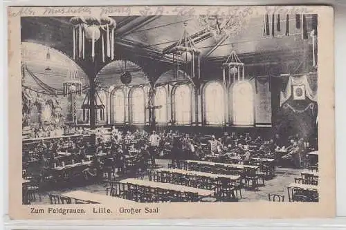 16875 Ak Lille Zum Feldgrauen Großer Saal 1917