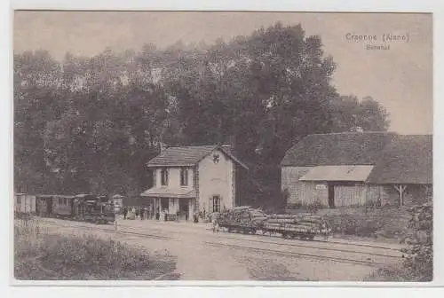 71373 Ak Craonne (Aisne) Bahnhof 1916