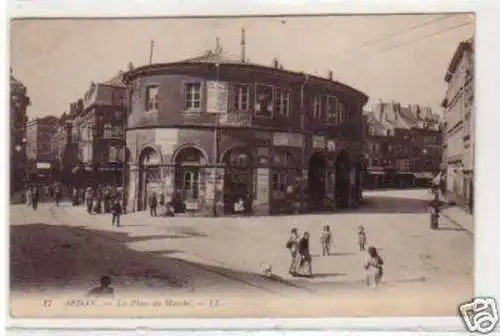 31021 Feldpost Ak Sedan la Place du Marche um 1915