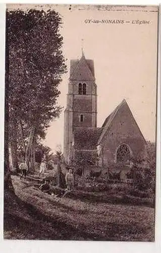 54441 Ak Gy les Nonains Frankreich France l´Eglise um 1915