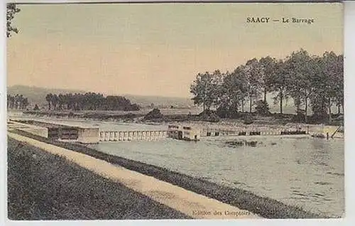 61585 Feldpost Ak Saacy Frankreich Le Barrage 1916