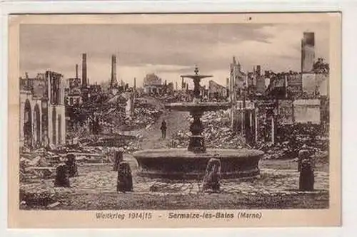 55364 Ak Sermalze les Bains (Marne) Weltkrieg 1914/1915