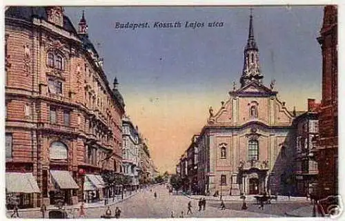 08398 Feldpost Ak Budapest Kossuth Lajos Utca 1917