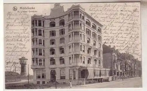 55028 Feldpost Ak Middelkerke l`Hotel Excelsior um 1915