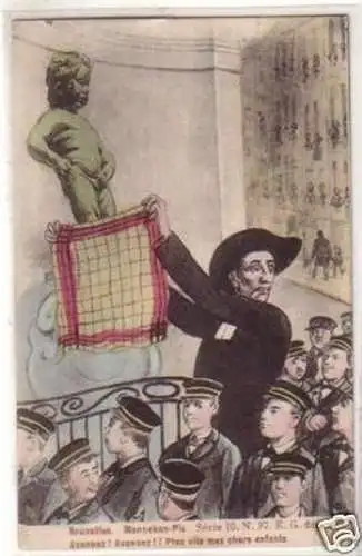 30677 Humor Ak Bruxelles Brüssel Belgien um 1910