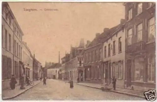 19191 Feldpost Ak Iseghem Gentstraat 1917