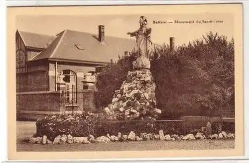 54006 Ak Battice Belgien Monument du Sacré Coeur um 1940