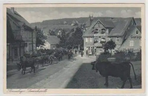 46827 Ak Braunlager Damenkapelle mit Restaurant 1935