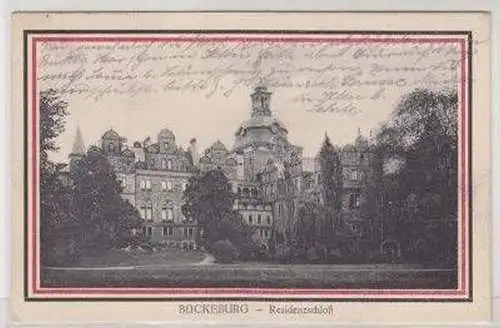 46915 Patriotika Ak Bückeburg Residenzschloß 1919