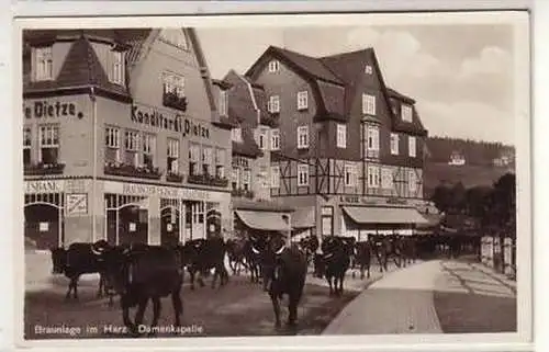 38406 Ak Braunlage im Harz Konditorei Dietze um 1930