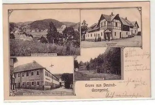 53590 Mehrbild Ak Gruss aus Deutsch-Georgental Gasthof Zollamt usw. 1911