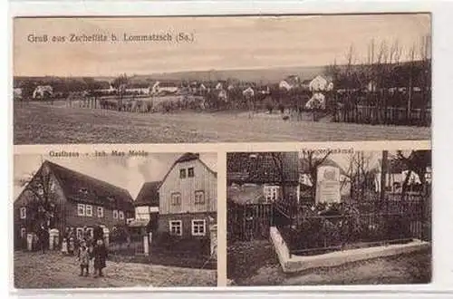 55699 Mehrbild Ak Gruß aus Zscheilitz bei Lommatzsch Gasthaus usw. 1928