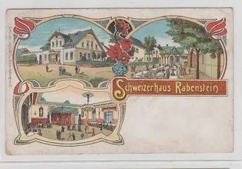 49866 Ak Lithografie Schweizerhaus Rabenstein 1907