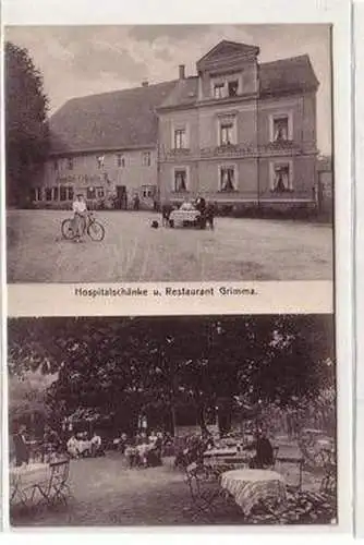 54283 Mehrbild Ak Hospitalschänke und Restaurant Grimma 1914