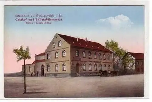 54066 Ak Aitzendorf bei Geringswalde Gasthof und Balletablissement um 1910