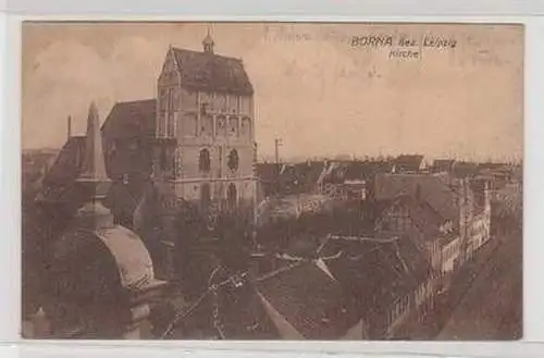 46024 Ak Borna Bezirk Leipzig Kirche 1923