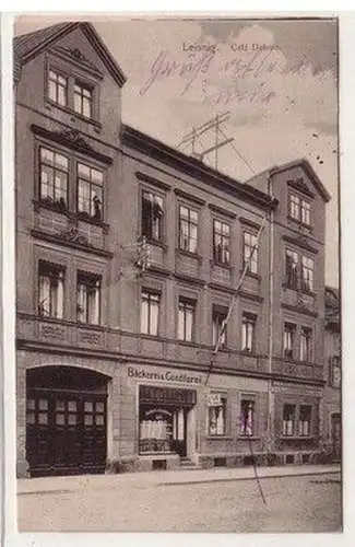 60851 Ak Leisnig Bäckerei & Conditorei Café Dohme 1916