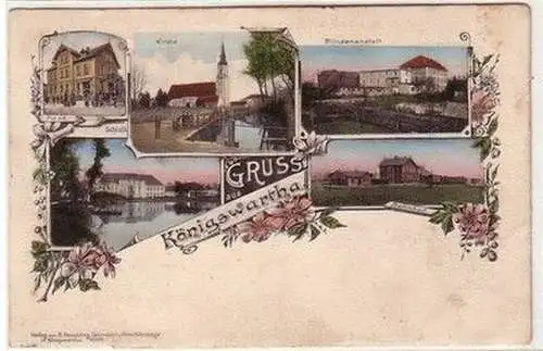 61450 Mehrbild Ak Gruss aus Königswartha 1913