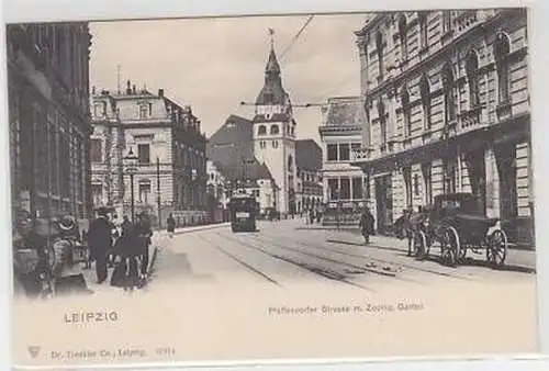 1/31 Ak Leipzig Pfaffendorfer Straße mit ZOO um 1900