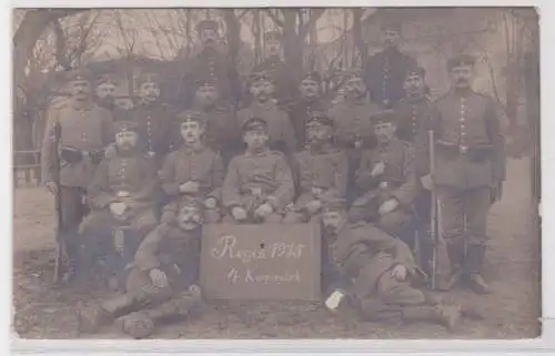 95357 Feldpost Foto Ak Regis Breitingen 4. Korporalschaft 1915