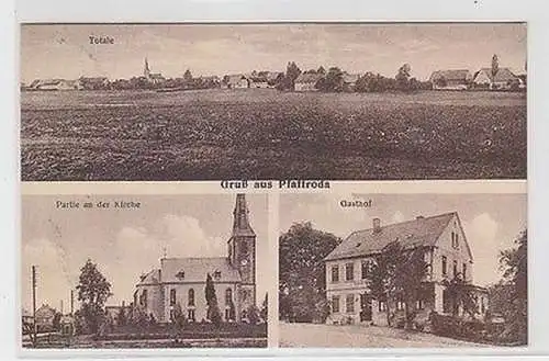 63567 Mehrbild Ak Gruß aus Pfaffroda Totale, Kirche, Gasthof 1927