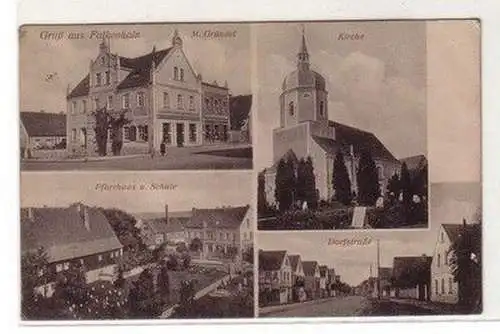 61081 Mehrbild Ak Gruß aus Falkenhain Dorfstraße usw. 1919