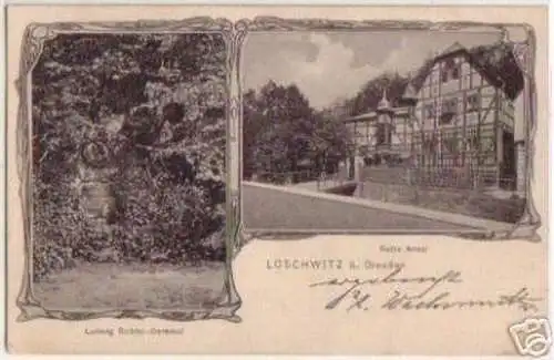 02667 Mehrbild Ak Loschwitz bei Dresden 1907