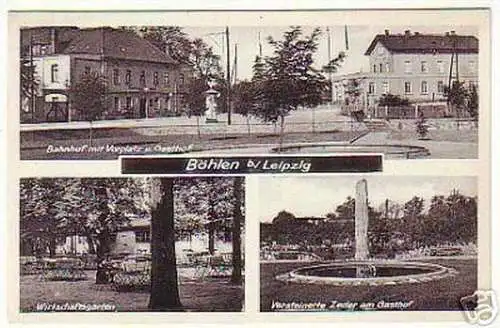 05795 Ak Böhlen bei Leipzig Bahnhof usw. um 1930