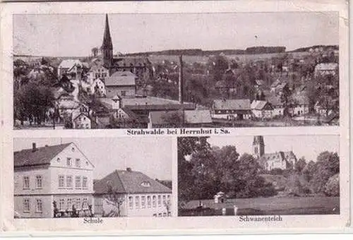 05106 Mehrbild Ak Strahwalde bei Herrnhut in Sachsen 1942