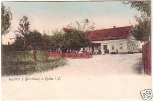 23382 Ak Gasthof zu Geschwitz b. Rötha i.S. 1906