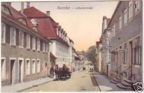 23378 Ak Herrnhut Löbauerstraße mit Apotrheke um 1910