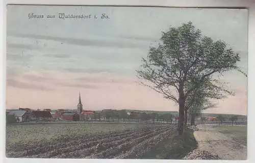 71088 Ak Gruß aus Waldersdorf in Sachsen Totalansicht 1916